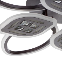 Люстра с ПДУ 1162/8CF LED 160Вт 3000-6000К диммер кофе 70х70х10 см BayerLux