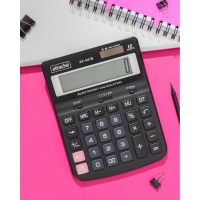 Калькулятор настольный ПОЛНОРАЗМ Attache AF-447B,12р,дв.пит,черн,198x153x42