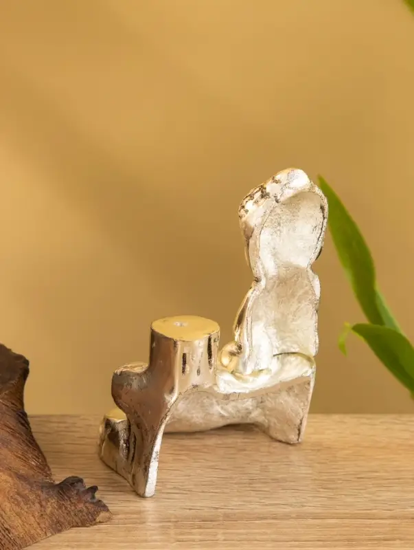 Подставка под благовония  Подставка под благовония "Будда Намасте" алюминий 7х6х11 см