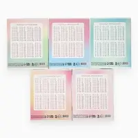 Тетрадь в клетку, 12 листов, А5, на скрепке, блок №1 &laquo;Градиент&raquo;МИКС