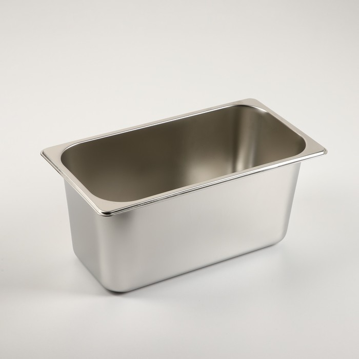 Гастроемкость 1/3 из нержавеющей стали, 150 мм, 32,5×17,6×15 см, толщина 0,8 мм Гастроемкость 1/3 из нержавеющей стали, 150 мм, 32,5×17,6×15 см, толщина 0,8 мм