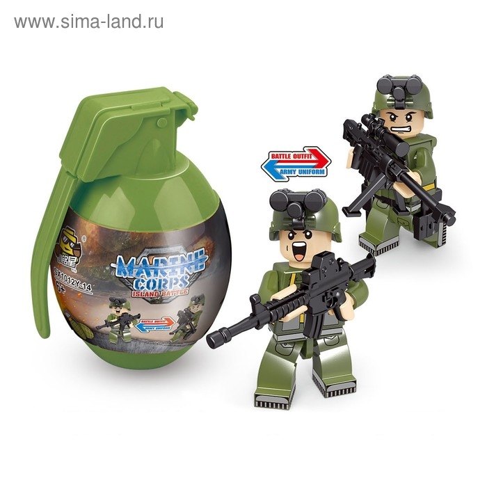 Конструктор в гранате &laquo;Вояки&raquo;, 16 видов МИКС