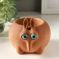 Подставка для мелочей &laquo;Медоед&raquo; 8&times;10&times;8 см, коричневый, гипс