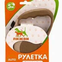 Рулетка "Зарница" , 5 м, до 15 кг, бежевая