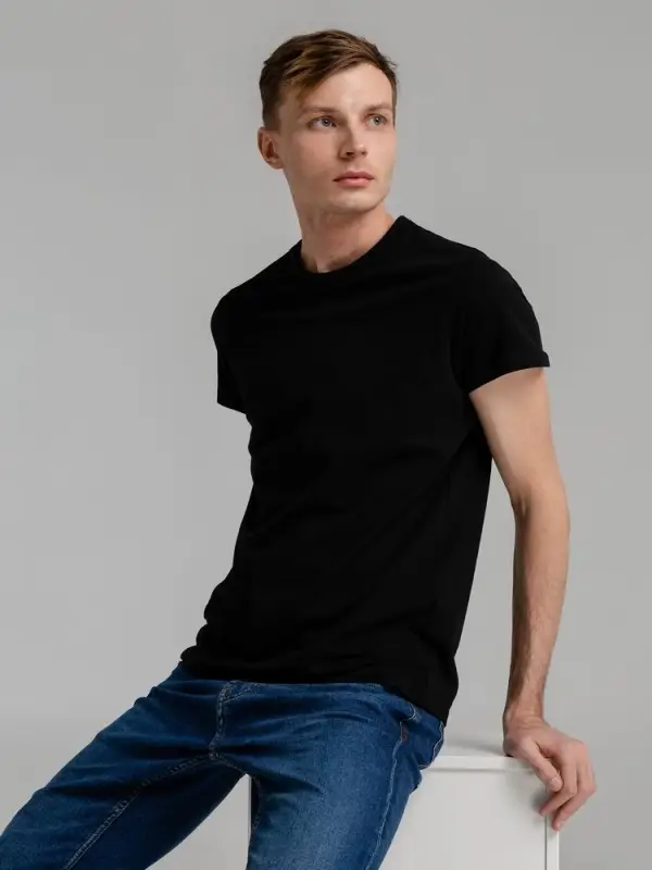 Футболка мужская Regent Fit 150, черная, размер S Футболка мужская Regent Fit 150, черная, размер S