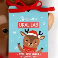 Гель для душа в формовом флаконе, 300 мл, ягодный сорбет, Ural Lab