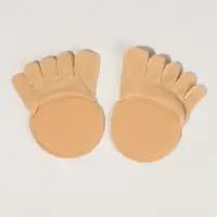 Полустельки с закрытыми пальцами, 12 см, пара, бежевые