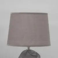 Лампа настольная RISALUX &laquo;Афродита&raquo;, 40 Вт, Е14, серая, 19&times;19&times;28.5 см