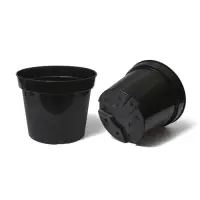 Горшок для рассады, 20 л, d=38 см, h=25 см, чёрный, Greengo