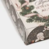 Коробка для кондитерских изделий с пластиковой крышкой «Время исполнения желаний», 13 х 13 х 3 с
