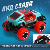 Джип радиоуправляемый &laquo;Граффити&raquo;, работает от батареек, цвет красный