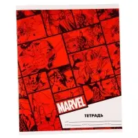 Тетрадь в линейку 24 листа, 5 видов МИКС, обложка мелованный картон, «Мстители» Тетрадь в линейку 24 листа, 5 видов МИКС, обложка мелованный картон, «Мстители»