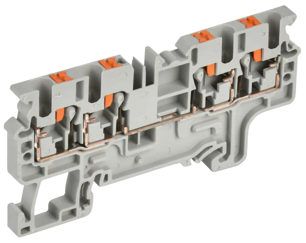 ARMAFIX Клемма пружинная Push-in CP-MC 4 вывода 2,5мм2 серая IEK