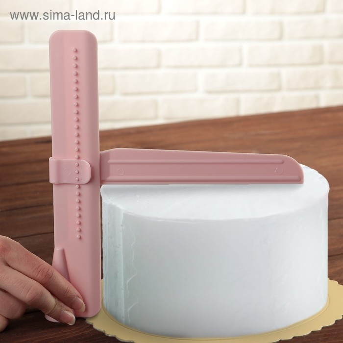 Шпатель кондитерский угловой Доляна, 2 части, 23,5×4,7×2,6 см Шпатель кондитерский угловой Доляна, 2 части, 23,5×4,7×2,6 см