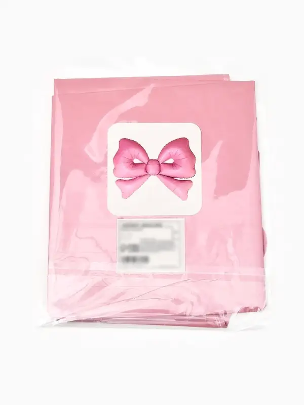 Воздушный шар фольгированный 50" "Бант" цвет розовый матовый