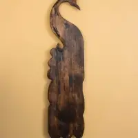 Панно настенное &laquo;Павлин&raquo;, 100 см, дерево албезия