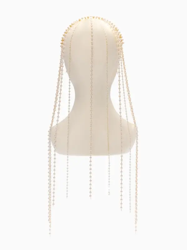 Украшение для волос &laquo;Паутина&raquo;, 50 см, белое в золоте