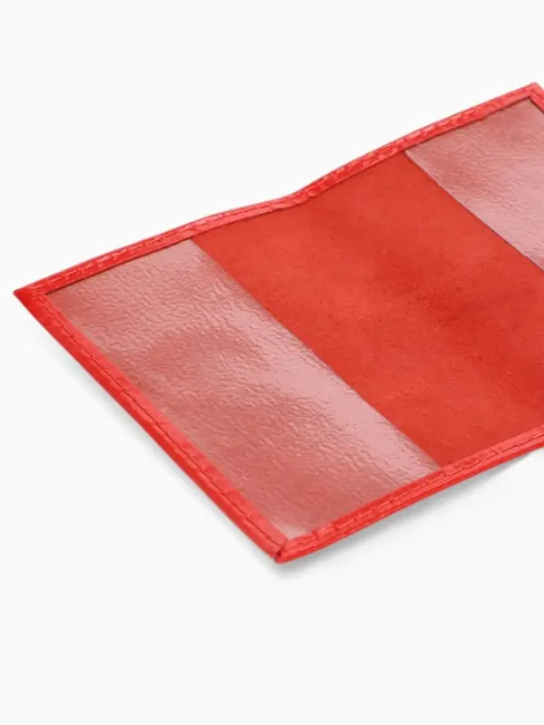 Обложка для пенсионного удостоверения, красная