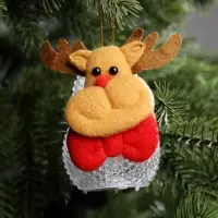 Ёлочная игрушка &laquo;Оленёнок&raquo;, 10 см, от батареек, свечение мульти (RGB)