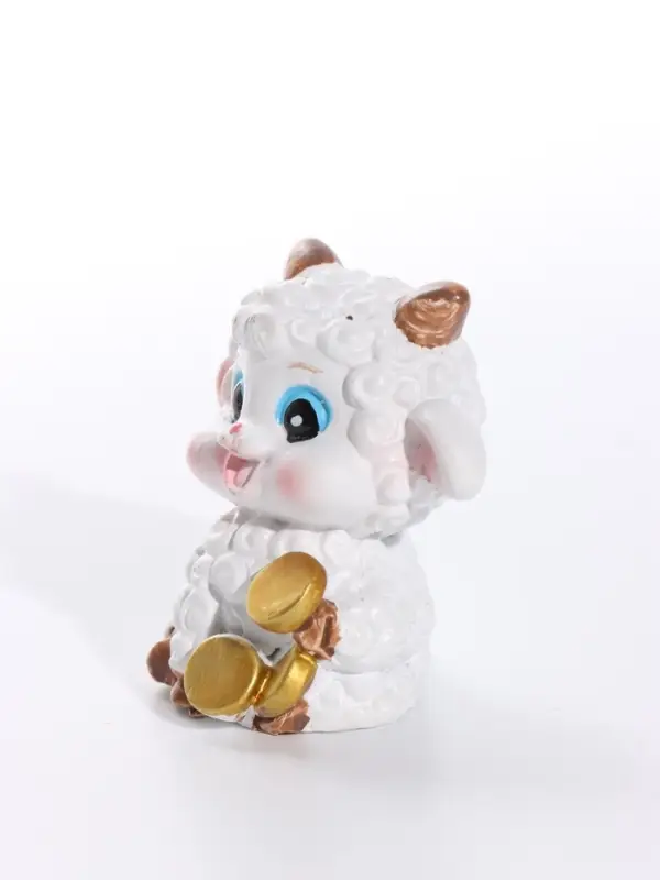 Фигурка полистоун &laquo;Бараш - кудряш с сундуком&raquo;, 4.5&times;3.5&times;4 см, МИКС
