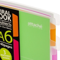 Бизнес-тетрадь 140л,кл,А6,SPIRAL BOOK Салатовый,евросп,обл.пл,раздел.84114