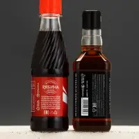 Набор "Живи на полную", гель для душа виски, гель для душа кола, мыло для рук и кружка