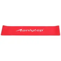 Фитнес-резинка ONLYTOP, 30.5&times;7.6&times;0.05 см, нагрузка 4 кг, цвет фуксия