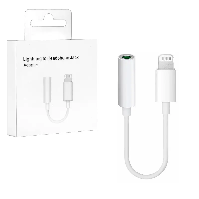 Переходник Lightning на 3.5mm Jack 1:1 (работают без Bluetooth) L01