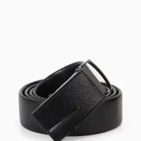 Ремень мужской, ширина 3.5 см, пряжка автомат, чёрный, МИКС