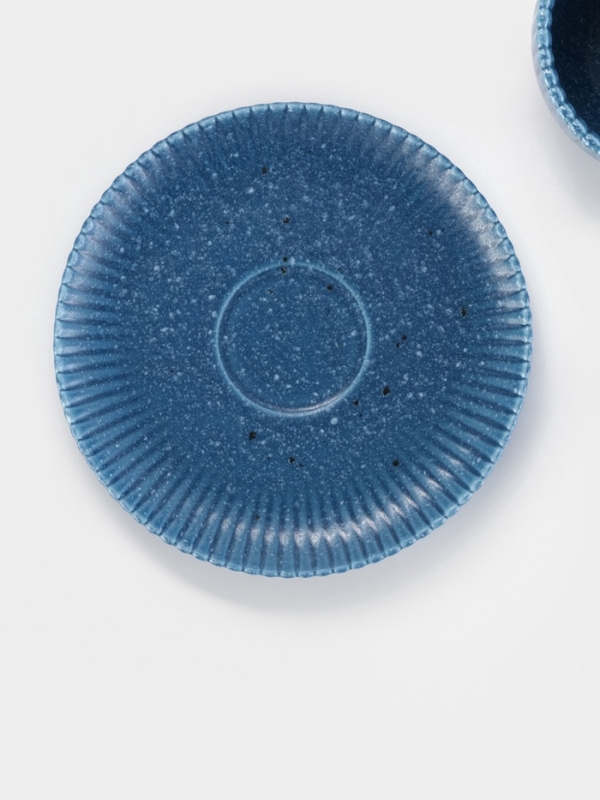 Чайная пара Доляна «Коралл», кружка 275 мл, блюдце 15.9×15.9 см, керамика, синяя Чайная пара Доляна «Коралл», кружка 275 мл, блюдце 15.9×15.9 см, керамика, синяя