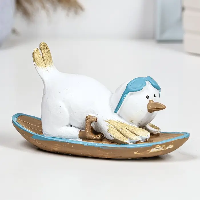 Фигурка полистоун TAKE IT EASY &laquo;Пингвин на борде&raquo;, 14&times;5.5&times;7.5 см