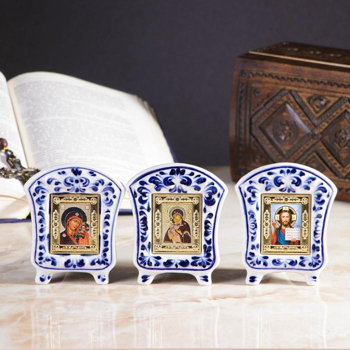 Киот, 10 см, гжель, МИКС Киот, 10 см, гжель, МИКС