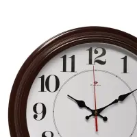 Часы настенные, интерьерные &laquo;Рубин&raquo;, бесшумные, d=35 см, коричневые