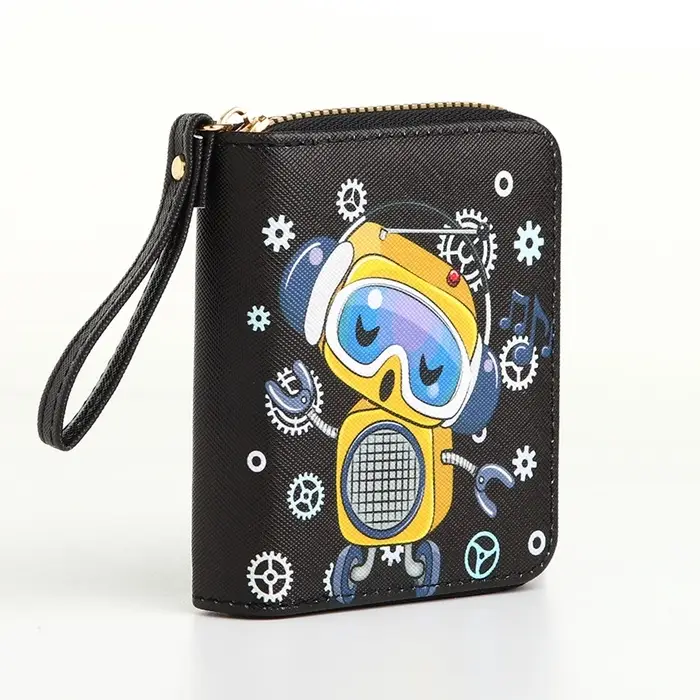 Кошелёк на молнии, чёрный