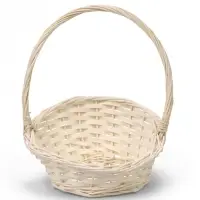 Корзина плетёная 25&times;25&times;5&times;13.5&times;30 см, ива, белая