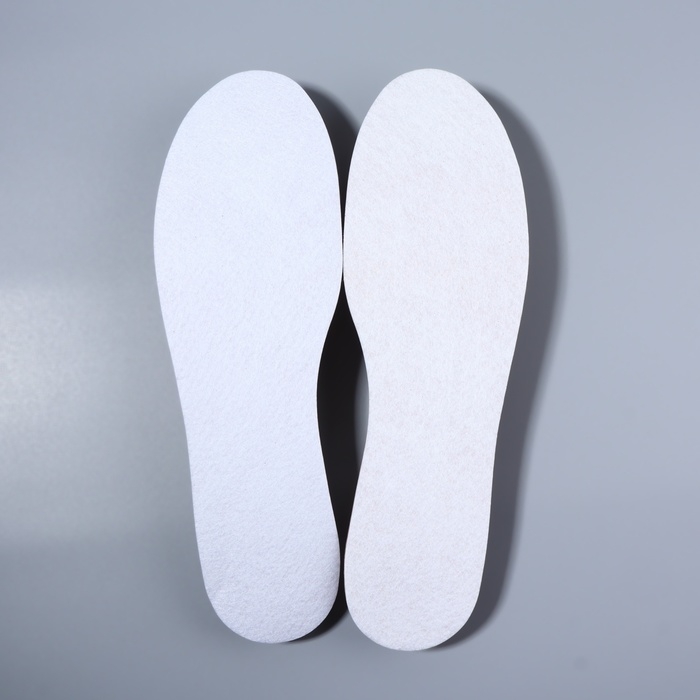 Стельки для обуви, универсальные, р-р RU до 46 (р-р Пр-ля до 46), 29 см, пара, цвет белый