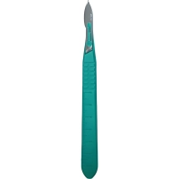 Скальпель хирург, однор., лезвие из нерж.стали р-13, RIBBEL 10шт/уп