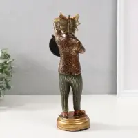Фигурка - часы настольные полистоун &laquo;Золотистый дракон&raquo;, 9.5&times;8.5&times;28 см