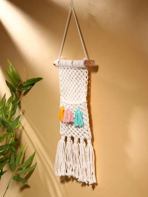 Кармашек текстильный, подвесной, 22&times;50 см, белый