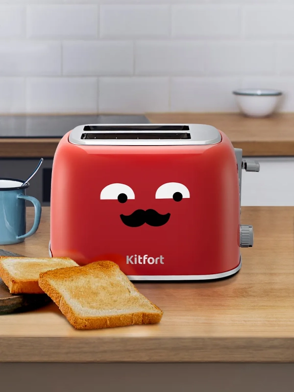 Тостер для хлеба с поддоном КТ-6218 - 870 Вт