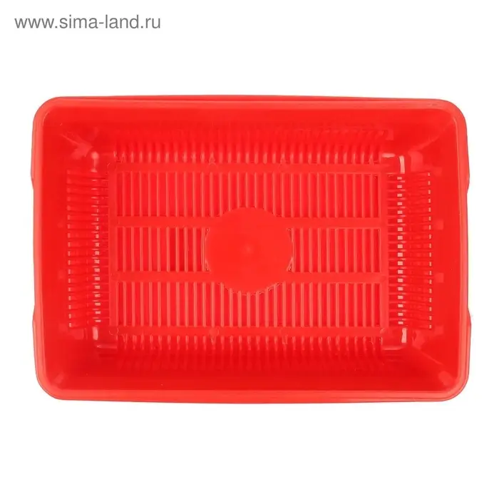 Туалет глубокий с сеткой 36&times;25&times;9 см, красный