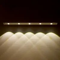 Светильник светодиодный с датчиком движения, 5 Вт, от аккумулятора, 60 см, 3000К-6500К, 3 цвета свечения