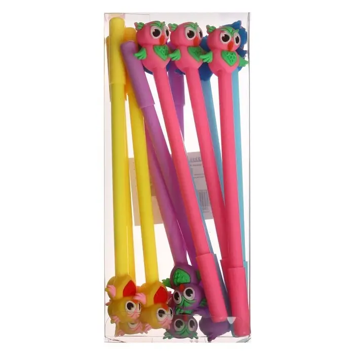 Ручка - прикол Calligrata «Сова», гелевая, МИКС