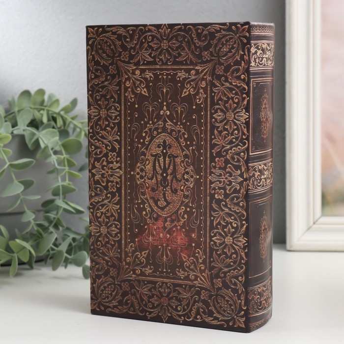Сейф-книга дерево кожзам Сейф-книга дерево кожзам "Старинная книга" 21х13х5 см