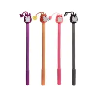 Ручка-прикол &laquo;Зверушки&raquo;, чёрный стержень, гелевая, МИКС