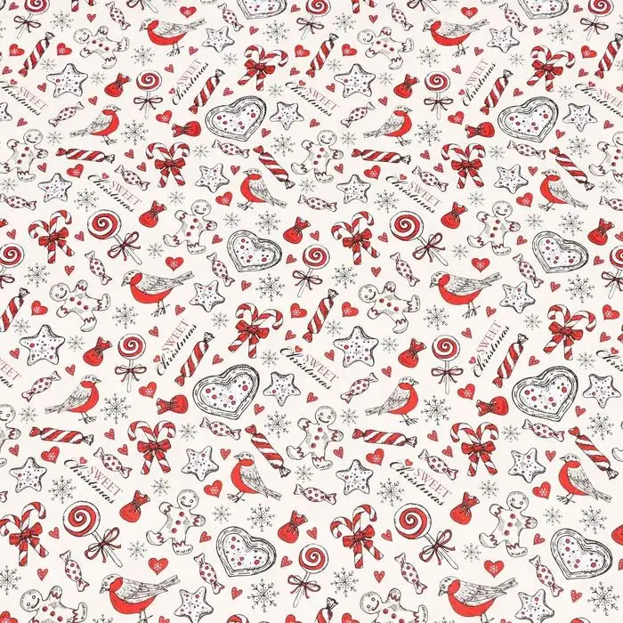 Бумага упаковочная глянцевая «Рождество», двусторонняя, 70×100 см