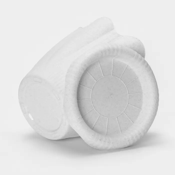 Горшок для цветов с поддоном &laquo;Эдельвейс&raquo;, 5.3 л, d=24 см, h=21.8 см, мраморный