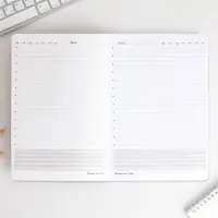 Ежедневник недатированный, А5+, 96 л., мягкая обложка, софт-тач &laquo;Книги учителя&raquo;