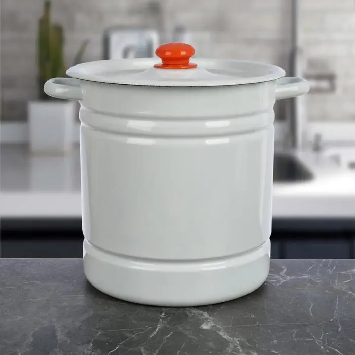 Мантоварка - позница эмалированная, 12 л, 4 вставки, цилиндрическая, белая Мантоварка - позница эмалированная, 12 л, 4 вставки, цилиндрическая, белая