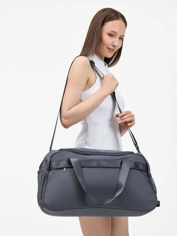 Сумка дорожная Vei, темно-серая (графит)
